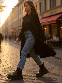 CHUNKY Platform Chelsea Boot - Negro - Ver 4