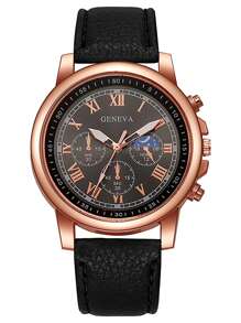 1/3/4/5 pièces Montres Élégantes pour Femmes en Quartz Romain - Cadran Rond à La Mode avec Bracelet, Idée de Cadeau Parfaite