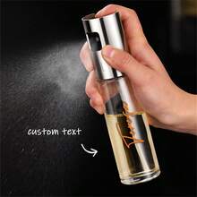 1PC Customized Home Kitchen Oil Spray Bottle, Glass Oil Sprayer, Soy Sauce Vinegar Sprayer, Glass Oil Spray Bottle, Kitchen Press Spray Bottle, Fitness Kitchen Oil Spray, Edible Oil Olive Oil Spray Bottle Atomization