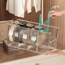 2 件装亚克力腰带收纳盒，适用于衣柜和抽屉 - 带可调节 3 个隔层和可堆叠设计，衣柜和抽屉收纳，用于存放领带、皮带、珠宝 - 彩色 - 查看 13