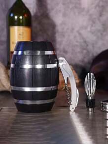 3/5 Pcs Luxury Stainless Steel Bottle Opener Gift Set With Gift Box, Suitable For Party Decor, Clubs, Restaurants & Home Use - Ideal Gift For Holiday Celebrations, Birthdays
