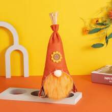 秋季侏儒秋季装饰向日葵侏儒鲁道夫无面侏儒娃娃感恩节装饰圣诞节用品、客厅装饰、办公室装饰、书桌装饰家居装饰万圣节装饰秋季装饰 - 彩色 - 查看 4