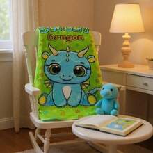 Suave Manta para bebe, diferentes diseños, colorido, manta de algodón medidas 110x75 cm , colores brillantes, hermosos diseños, calientita, bordada. - Azul - Ver 3