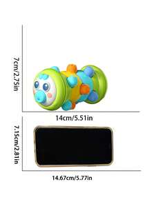 1pc Cute Rolling Caterpillar Early Education & Intelligence Training Finger Grip & Crawling Exercise Toy For Babies And Toddlers, Random Color Accessories - Multicolor - View 11