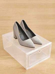 6/12 piezas Cajas apilables transparentes para almacenamiento de zapatos para el armario, contenedores de almacenamiento de zapatos resistentes con puerta transparente, cajas de zapatos de plástico con cajón grueso, organizador de zapatos apilable para tenis