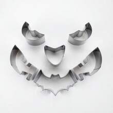 4件/6件/7件万圣节南瓜雕刻套装不锈钢饼干模具烘焙模具DIY南瓜灯雕刻工具