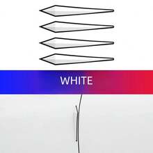 4 件车门边缘保护贴 - 适用于车门边缘、后视镜、前/后保险杠的通用防刮贴纸 - 适用于大多数汽车、SUV、卡车的自粘式外部车身保护贴花 - 防水汽车装饰条 - 彩色 - 查看 8