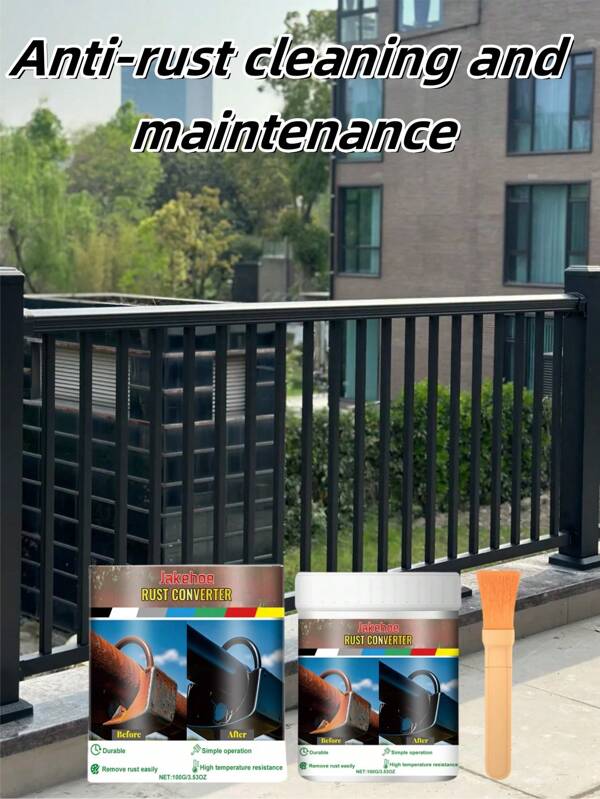 Pintura convertidora antioxidante: Pintura antioxidante para metal, agente convertidor de óxido, protección de equipos, limpieza y mantenimiento