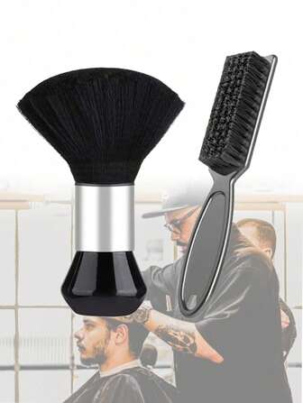 1/2pcs Professional Barber Neck Duster Brush For Haircutting - Premium Soft Bristle Hair Brush With Ergonomic Handle, Hypoallergenic Salon Styling Tool & Beard Grooming Accessories For Men Women (Portable Design), Skin-Friendly Barber Brush Ideal For Sensitive Skin, Back To School, Travel Holiday Essentials, Slick Back Brush, Hair Dryer, Hair Spray, Curly Hair Products, Hair Cutting Scissors, Christmas, Barbershop, Hairdressing, Hair Dryer, Curly Hair Brush, Hairdressing Equipment,Hair,Travel,Hair Products,Hair Tools,Hair Stuff,Barber,Barber Accessories,Barbershop,Hairdressing Equipment