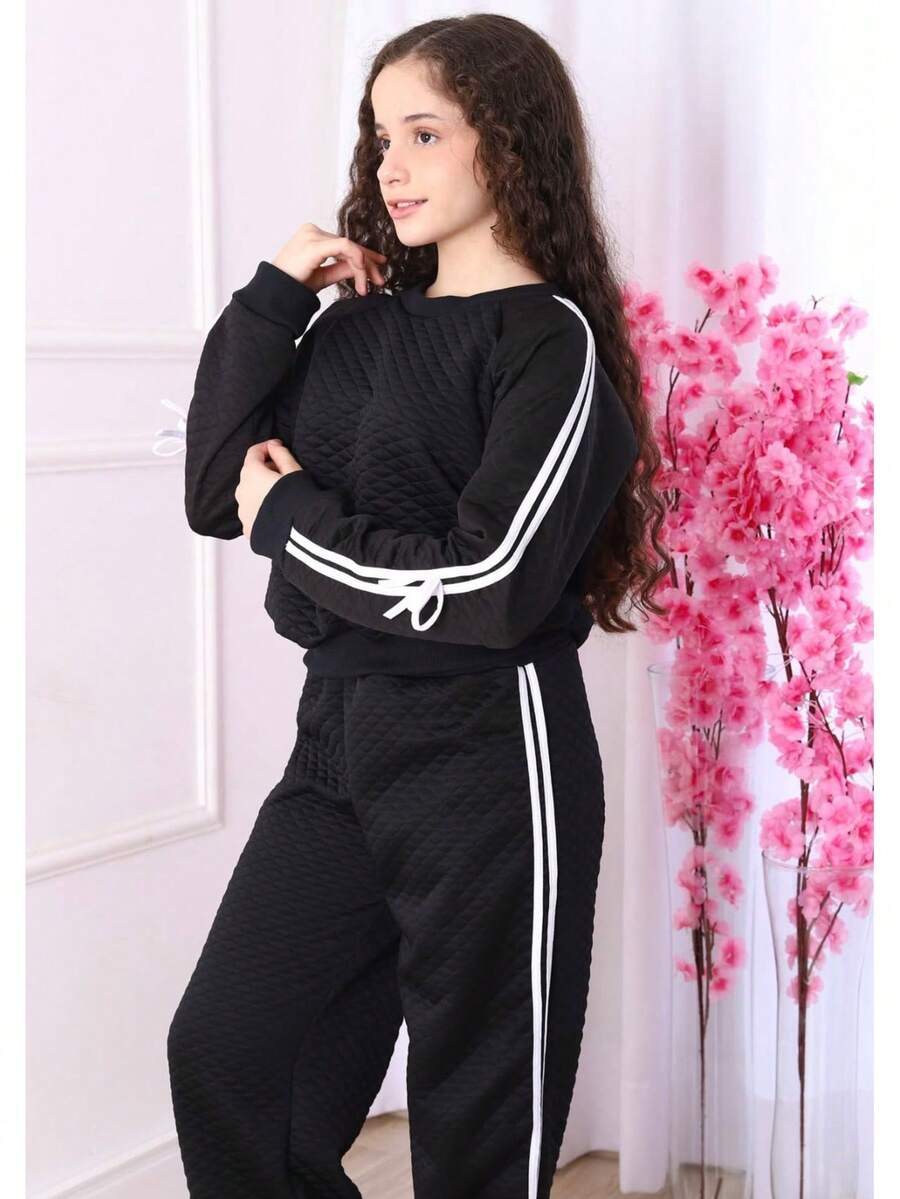 Youth Sweatshirt Set - Black - View 1