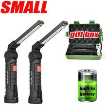 1PC/2PCS USB Charging, 5-Speed Dimming, Rotatable Folding, Multifunctional Outdoor Camping Maintenance Work, Strong Light LED Flashlight, Camping Accessories - White Light--1PC - View 10