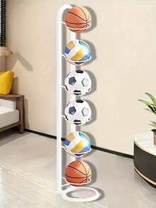 多功能金属室内篮球架，可容纳篮球、足球和排球