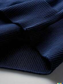 Chaleco de punto casual y versátil de unicolor con cuello en V para hombre GRDR - Azul Marino - Ver 5