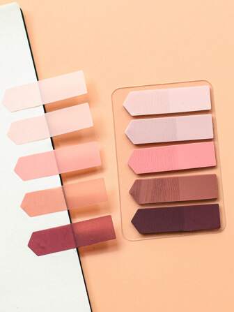 100 قطعة ملصقات لاصقة بشكل سهم من البولي إيثيلين تيريفثالات، ملصقات فهرس ذات موحد اللون مفيدة، لوازم طلابية ومكتبية