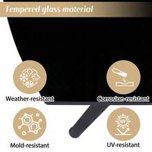 Garden furniture set, 4-piece garden lounge chair set, 2-seater sofa, 2 single sofas, coffee table, glass top, simple design, galvanized steel, beige