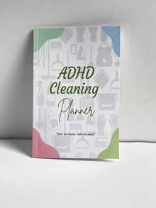 1 件 ADHD 清洁计划、家庭清洁时间表、年度清洁清单计划器、每周和每月清洁清单笔记本、学校用品、返校