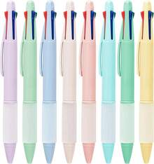 Multicolor Ball Point Pens 4-In-1 Colored Pens (1.0mm) Assorted Inks 4-Color Ballpoint Pen (8 Pack) - 8 - View 8