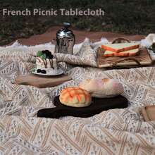 1 pieza Manta de picnic francesa para exteriores, impermeable, esterilla de suelo para acampar con grosor reforzado, manta de playa, estilo Ins como funda para maletero