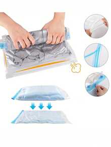 Travel Compression Bags, Roll Up Travel Space Saver Bags For Luggage, Cruise Ship Essentials Cothes