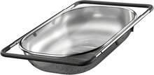 Over The Sink Colander - Strainers And Colanders - Sink Strainer Basket - Expandable Fine Mesh Strainer With Rubber Grip For Veggie, Fruits, Pasta, Home Kitchen Essentials (9.5W X 13.4-21.3L X 3.3H) - 黑色 - 查看 1