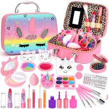 24 Pieces Kids Cosmetics - Girls Kids Makeup Set, Girls Washable Makeup Set, Cosmetic Set For Little Girls Over 3 Years Old, Christmas Gift, Birthday Gift. - 混合色 - 查看 1