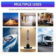 Smart Digital TV Antenna 2025 - HDTV Antenna With Super Strong Magnetic Base | Full 50 U.S. States Coverage | 360° Long-Range Reception For Local Channels - Black - View 12