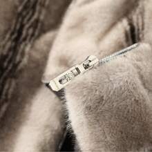 Men's One Piece Faux Fur Long Sleeve Jacket , Winter Warm Fall Outdoor Casual Daily Wear - Beige - View 9