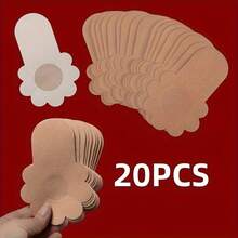 20pcs Invisible Lift Breast Cover Breathable Elastic Anti-Sagging Breast Lift Adhesive Tape For Party Wedding Dresses Lingerie And Lingerie Accessories Halloween Dress Lift Tape - 20 PCS Flower Shape - View 3