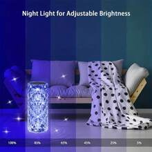 1 pezzo Lampada da tavolo a LED, luce rosa, lampada tattile con 16 colori regolabili, luce atmosferica romantica, luce notturna tattile USB