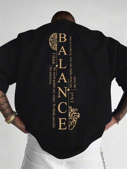 Herren modisches, locker sitzendes Kurzarm-T-Shirt mit Muster | elegantes Design | Muss-have für den Sommer | leicht kombinierbar, zeige deinen Stil