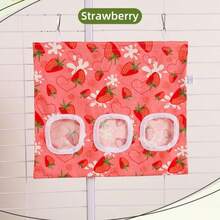 Hay Bag For Rabbits 3-Hole Hanging Hay Feeder Guinea Pig Hay Bags, Hay Feeder For Rabbits Chinchillas Hamsters Small Pets And Animals - Multicolor - View 8