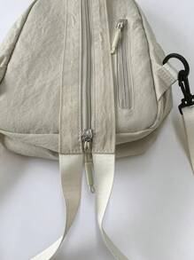peach tree Unisex Multi-Purpose Chest Bag/Shoulder Bag/Sling Bag/Backpack For Travel, Cycling, Outdoor, Casual, Business, Vintage, Solid Color, Simple Design, Gift For Men, Women, Father, Halloween, Christmas