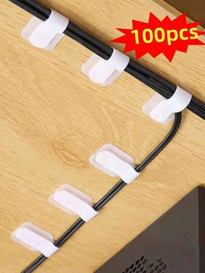 20 piezas de Clips de cable de nailon, Abrazaderas de cable autoadhesivas, Gestión de cables debajo del escritorio, Abrazaderas de cable de uso múltiple para el hogar y la oficina, Organizador de cables, Gestión de cables de escritorio, Ataduras de cables de computadora, Mangas de cables, Adecuado para la gestión y organización de cables - Ataduras de cables para almacenamiento de cables y alambres, Apto para escritorio, cableado de computadora y uso de electricista