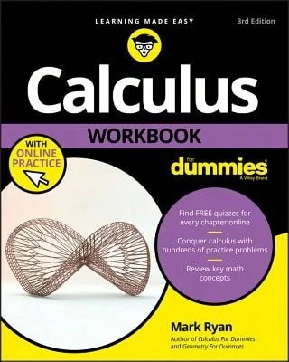 Pre-Owned Calculus Workbook For Dummies With Online Practice (Paperback) By Mark Ryan