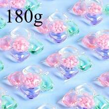 Detersivo in gel per bucato, detersivo liquido per bucato, perle per bucato, in confezioni da 5, 30 o 50 pezzi, con profumazione e funzioni di pulizia profonda e decontaminazione. Le perle per bucato hanno una fragranza morbida e duratura, composti attivi concentrati, bassa schiuma e facile da candeggiare, con pellicola esterna idrosolubile