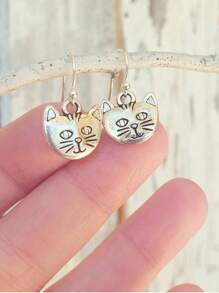 1 paire de boucles d'oreilles pendantes d'animal vintage uniques, boucles d'oreilles originales, accessoires ludiques, style fantaisiste, pour toutes les occasions (sans boîte)
