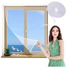 Adhesive Mosquito Net For Windows 150x130 Cm Multicolor (Color Sent At Random), Anti-Insect Mesh, Protection Against Mosquitoes And Flies, Window Screen With Adhesive Tape - Multicolor (random Color Sent) - View 5