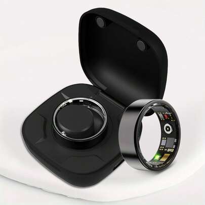 智能戒指，男女通用健身追踪器，血氧监测，血压监测，睡眠监测，计步，兼容和安卓系统，无需订阅费