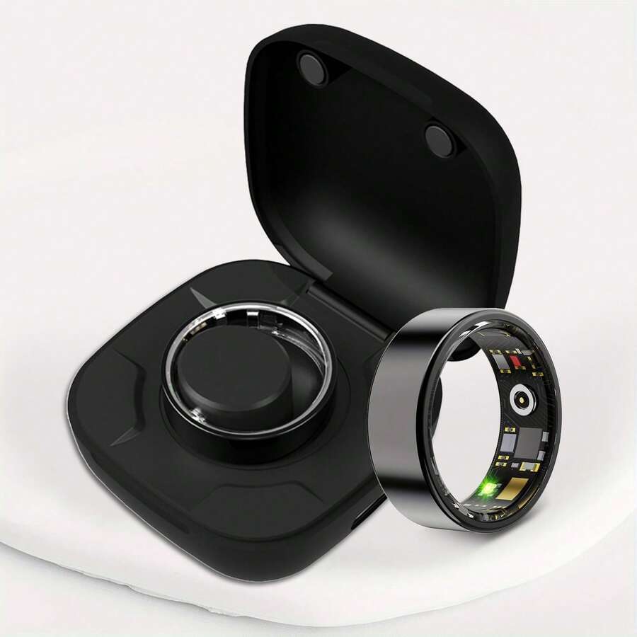 智能戒指，男女通用健身追踪器，血氧监测，血压监测，睡眠监测，计步，兼容和安卓系统，无需订阅费