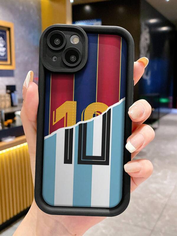 Soccer Football Themed Embossed Simple Fashion Shockproof Phone Case, Compatible With IPhone 16/11/16pro/16plus/16promax/16e/15Promax/13/14/12/XS/XR/7G/8P, Galaxy S25/S25PLUS/S25 Ultra/A16/A36/A26/A56/A50/A12/A32/A52/A72/A51/A21S/A13/A14/S24/S24PLUS/S24Ultra/S20/S23/S22/A53/S20FE/S21/, 11/12Pro/12/12X/13Pro/14Pro/15Pro/X3pro/ Redmi 10/9/Note9/12c/Note11pro/Note8Pro/9C/9a