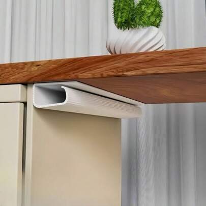 1 件装电线整理器托盘、游戏桌电缆管理整理器、电缆固定器、电线管道、隐藏式电缆布线、桌下电缆整理器、电线隐藏器、电缆槽、桌面电缆托盘