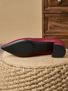 MonaNise 女士时尚尖头一脚蹬高跟鞋，绿松石色石纹，杏色鞋跟，适合度假、旅行、休闲装、户外，复古风格，红色、黄色、黑色，高 5 厘米