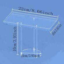 3-Tier Dessert Display Set, Tiered Tray And Plates, Transparent Acrylic Buffet Stand, Suitable For Wedding, Birthday Party, Entertainment, Cupcake, Fruit, Pastry, Cookie Food Display Rack - Clear - View 10