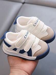 Zapatos de bebé y niño pequeño para otoño y primavera con cierre de doble gancho y bucle, suela blanda y antideslizante de TPR transpirable y cómoda, adecuados para niños y niñas de 0 a 4 años, para uso en interiores y exteriores