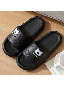 2024 Summer New EVA Sandals, Fashionable & Versatile Cute Bear Design, Unisex Couples Casual Slippers, Thick Comfy & Healthy, Anti-Slip Shower Bathroom Slides, Simple Minimalist Ins Style