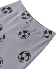 Boys Pajama Set, 4-Piece Cotton Pajamas Short Summer PJs Kids Sleepwear - Màu vàng - Xem 9