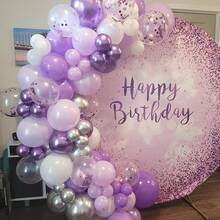 Decorative Balloons - Purple and Silver - View 4