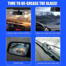 高效玻璃清洁湿巾 - 快速去除油污、灰尘、虫子残留物和鸟粪，恢复玻璃透明度。适用于挡风玻璃、侧窗、后视镜