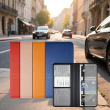 Car Registration And Insurance Holder - Vehicle Glove Box Car Organizer, Auto Truck Comparment Accessories Case For Essential Document, Driver License, Cards, Car Accessories, Accessori Auto S - Multicolor - View 4