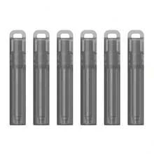 金属可重复使用吸管,可折叠不锈钢饮用吸管,便携式伸缩旅行吸管,带盒子和清洁刷,可折叠口袋吸管,适用于旅行、学校、野餐、学校用品 - 彩色 - 查看 20